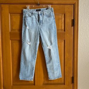 RACHEL Rachel Roy Light Blue Distressed Ankle Jeans